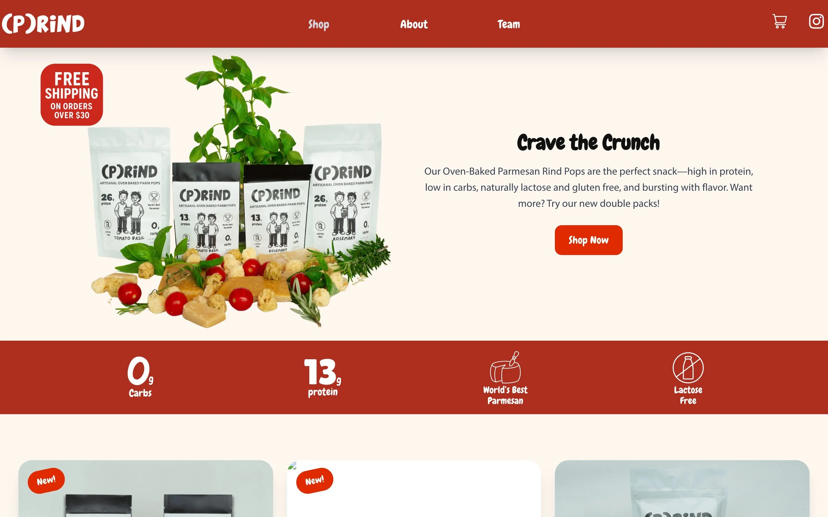 (p)rind, website before, august 2025